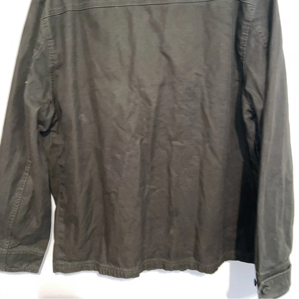 J Crew Mercantile Chore Coat Mens XL Green Flannel Lined Barn Field Jacket